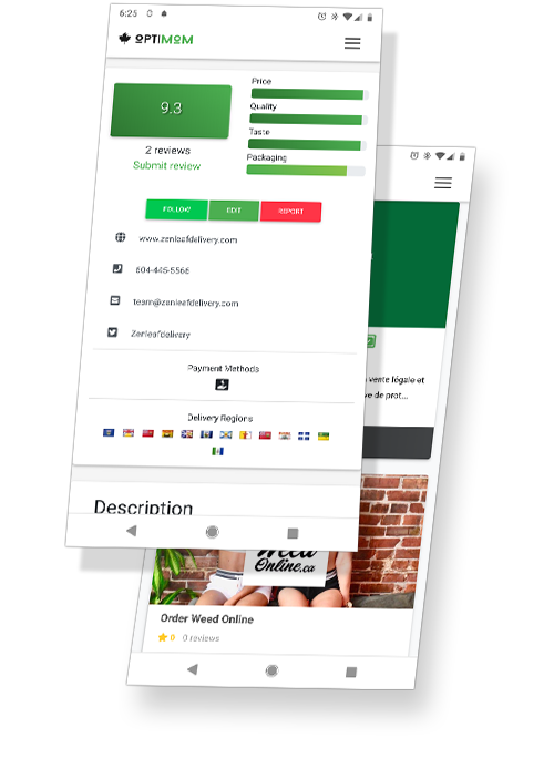 MDB Magazine Template displayed on iPhone